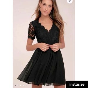 Lulu’s Angel in Disguise Black Dress